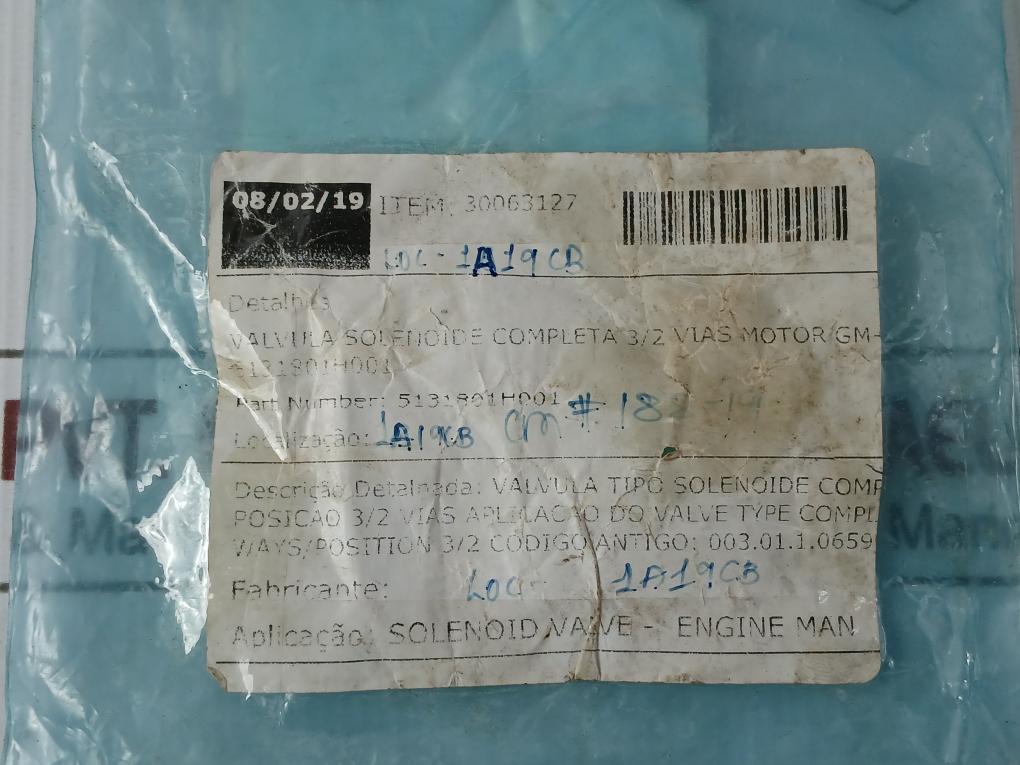 Lucifer E133K05 3/2-way Solenoid Valve P51318-01 001