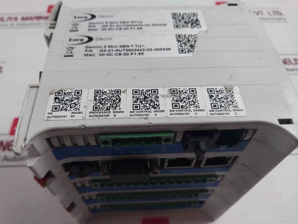 Lucy Electric Gemini 3 Mini 3Sw Rtue Remote Terminal Unit 18-60Vdc
