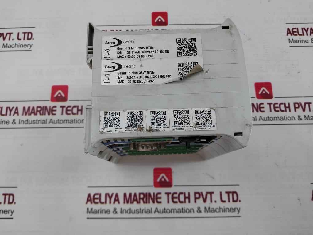 Lucy Electric Gemini 3 Mini 3Sw Rtue Remote Terminal Unit 18-60 Vdc Rs232-a