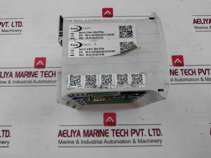 Lucy Electric Gemini 3 Mini 3Sw Rtue Remote Terminal Unit 18-60 Vdc Rs232-a