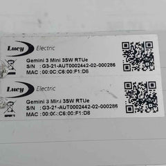Lucy Electric Gemini 3 Mini 3Sw Rtue Remote Terminal Unit (Rtu) 18-60 Vdc