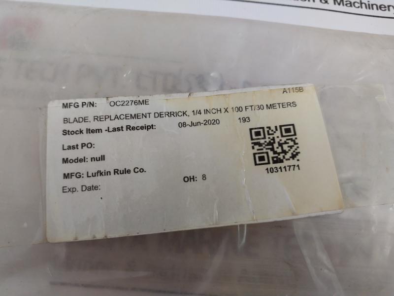 Lufkin 2270 Oc2276me Derrick Replacement Blade 1/4 Inch X 100 Ft(30m)