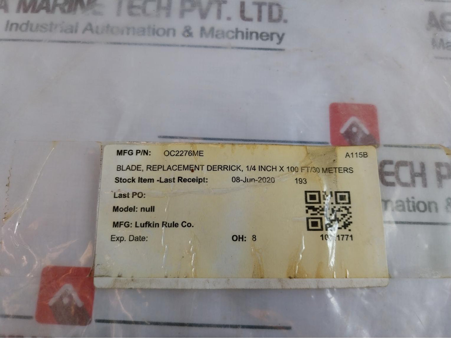 Lufkin Oc2276Me Derrick Replacement Blade 1/4(6Mm) X 100 Ft(30M)