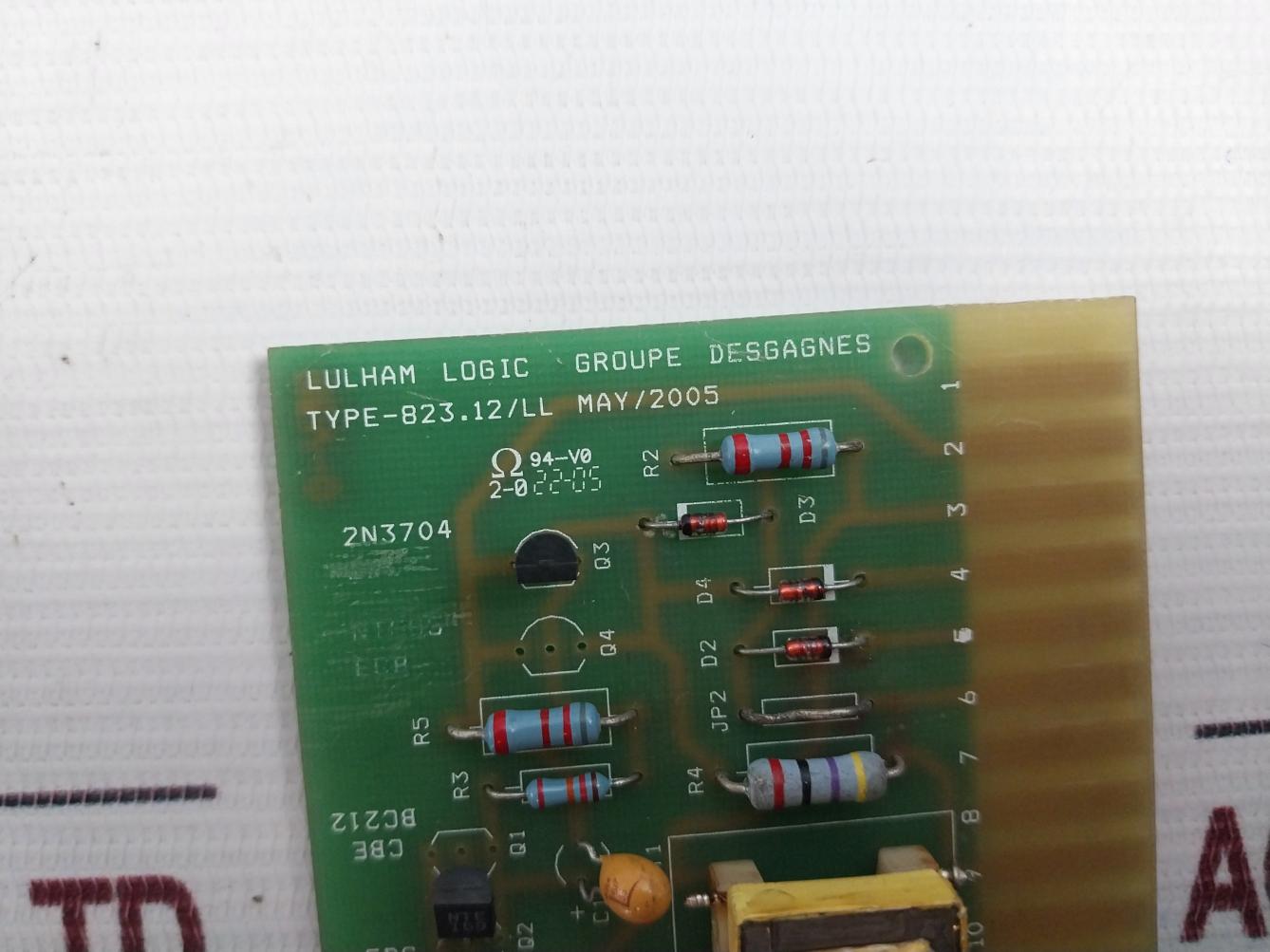 Lulham Logic 823.12/Ll Groupe Desgagnes Pcb Card
