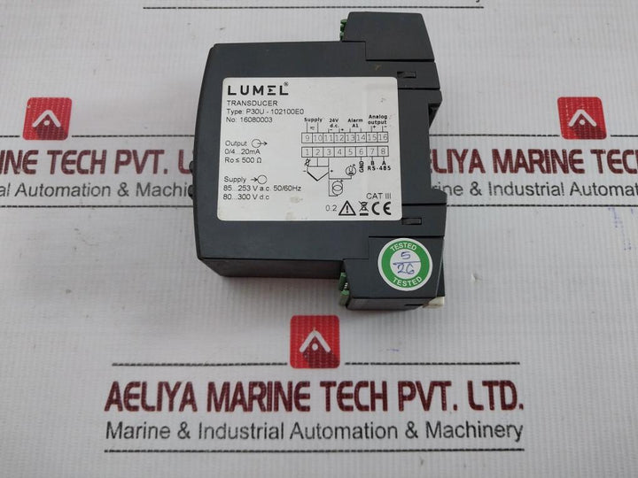 Lumel 85-253V Ac 50/60 Hz Programmable Transducer P30U-102100E0
