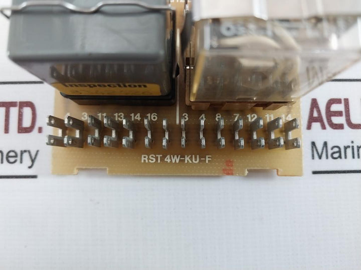 Lutze Rst 4W-ku-f Relay Pcb Module My4 0.5S-1Min 24Vdc 5A 240Vac 28Vdc Za 24/1M