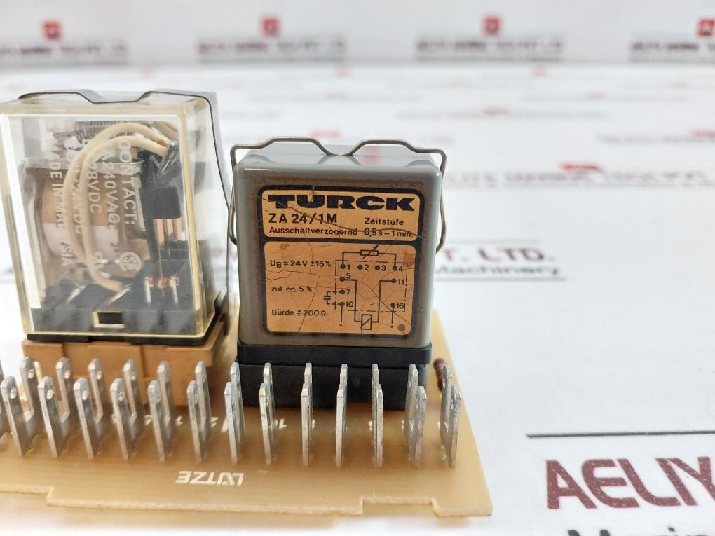 Lutze Rst 4W-ku-f Relay Pcb Module My4 0.5S-1Min 24Vdc 5A 240Vac 28Vdc Za 24/1M