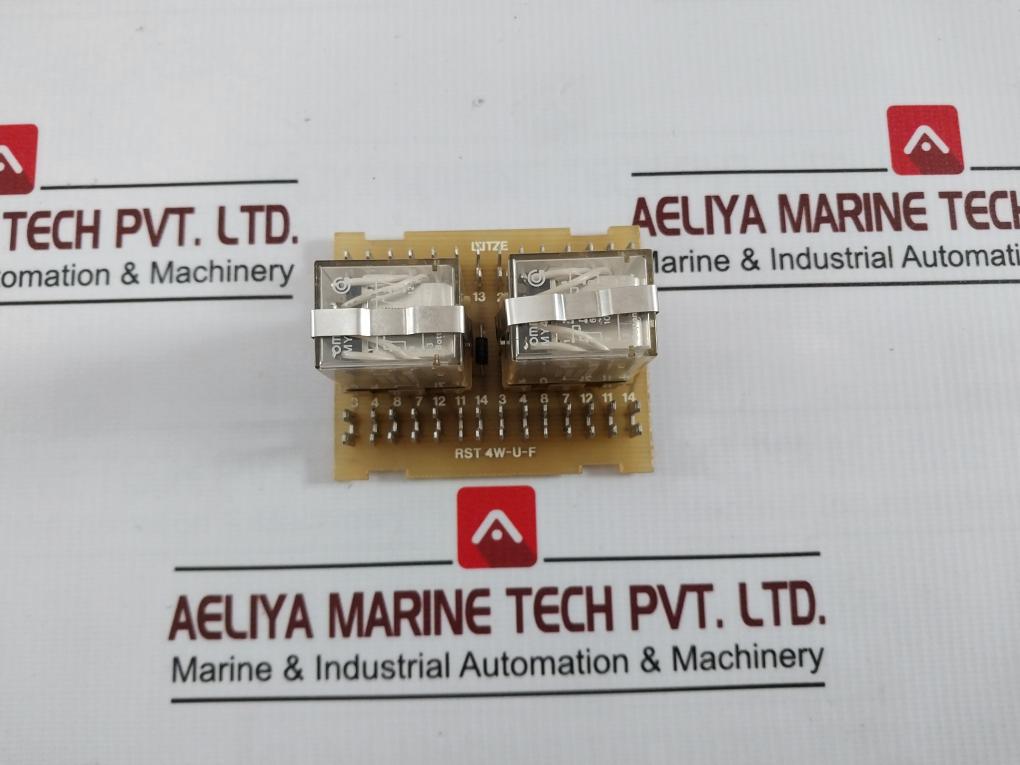Lutze Rst 4W-u-f My4 Relay Printed Circuit Board Module 24Vdc 17X5W1