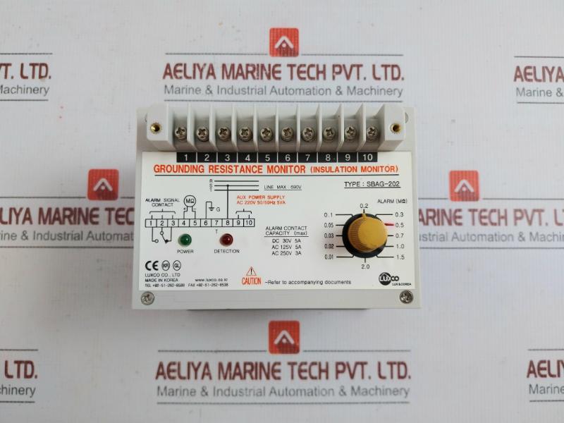Luxco Grounding Resistance Monitor 690V Sbag-202