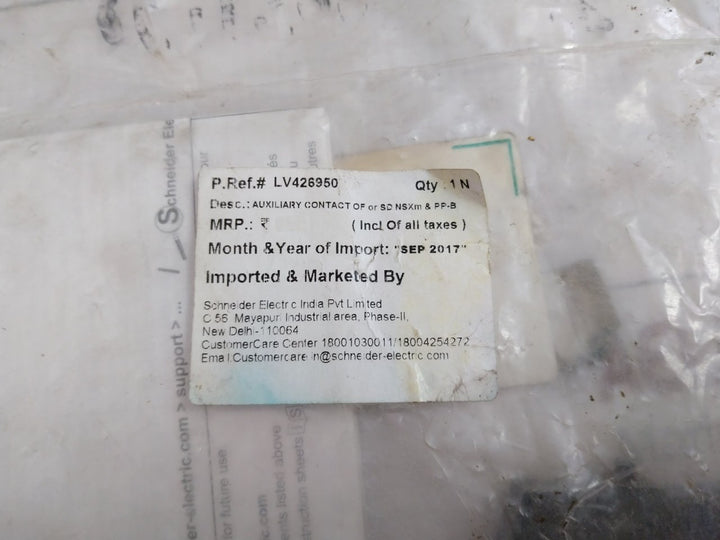 Lv426950 Auxiliary Contact (Spring) Schneider Electric