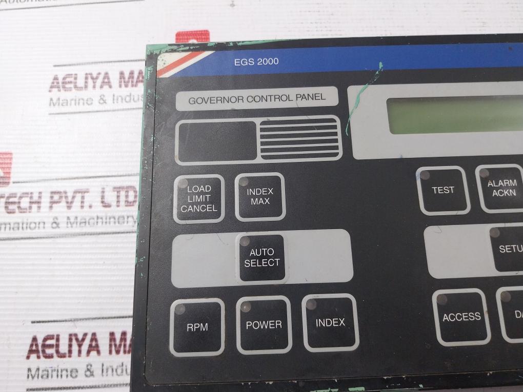 Lyngso Marine EGS 2000 Governor Control Panel 260707