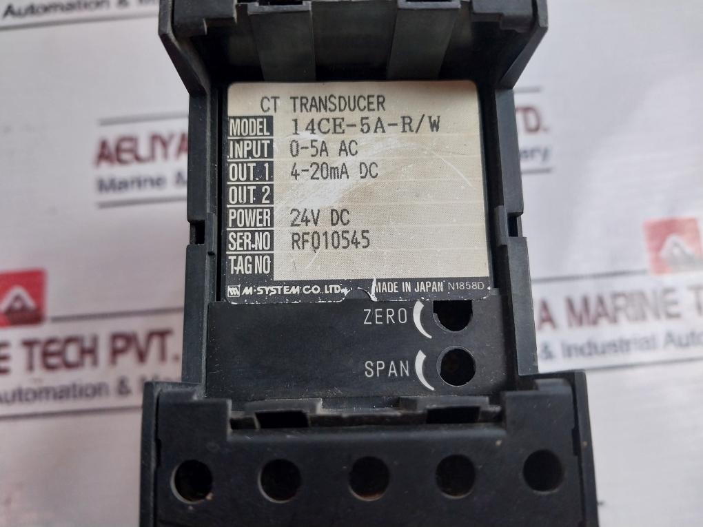 M-system 14Ce-5A-r/W Ct Transducer 24Vdc