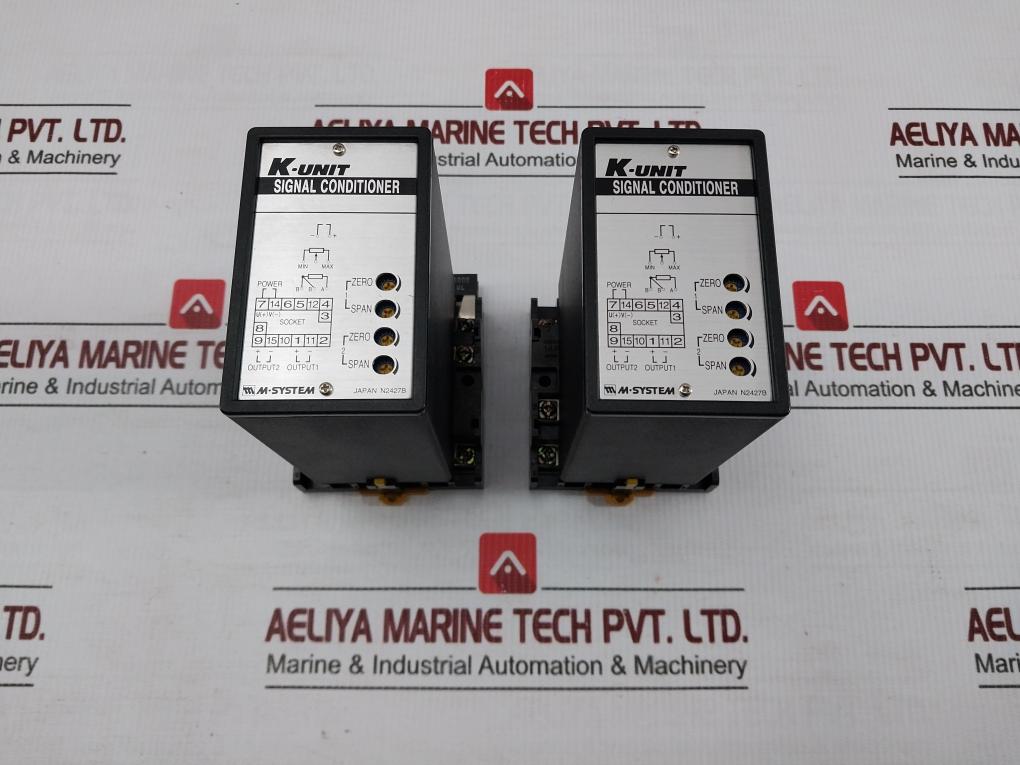 M-system 220Vac Signal Transmitter W/ Socket Base Kwvs2-a1Aa-h
