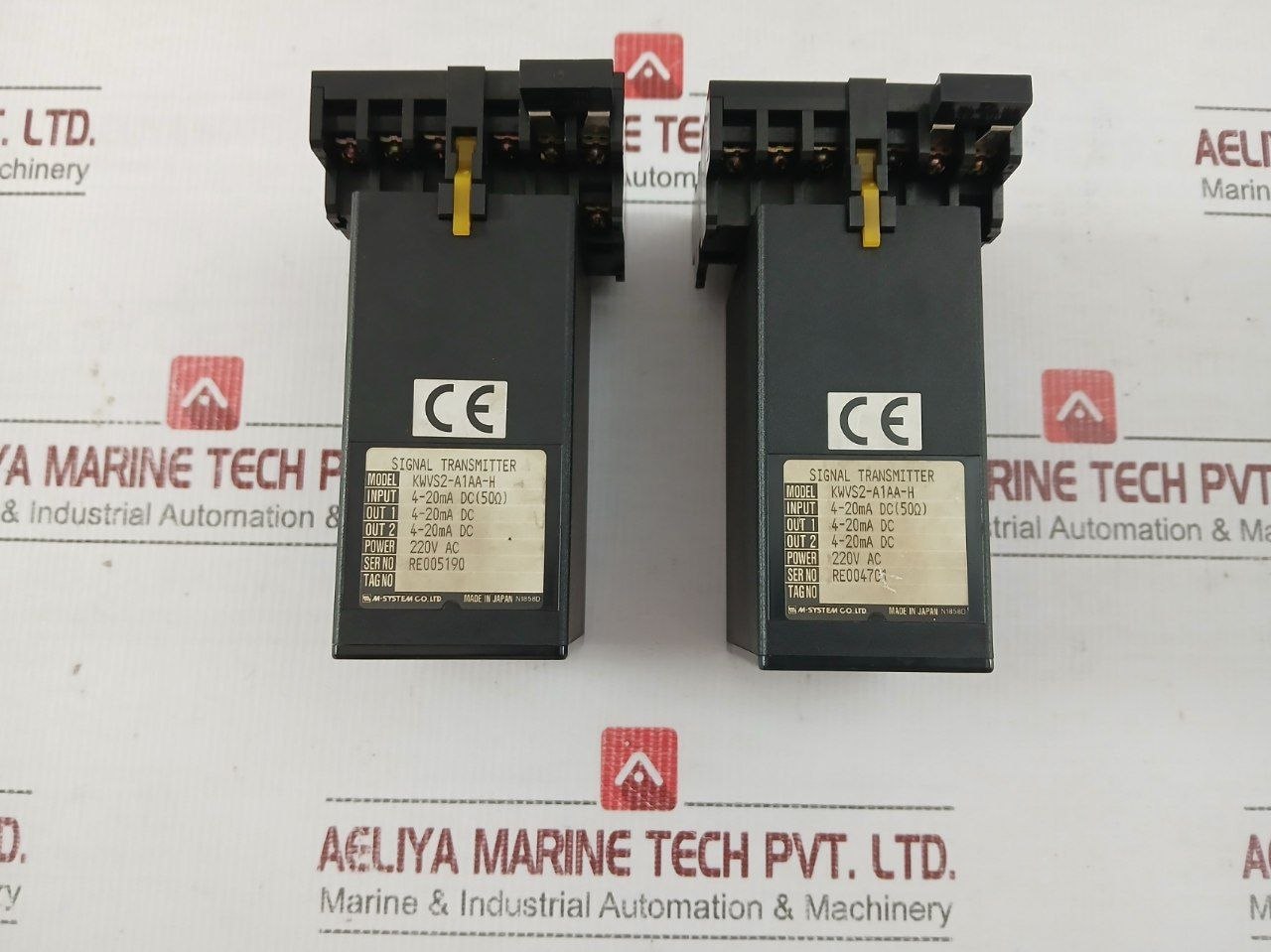 M-system 220Vac Signal Transmitter W/ Socket Base Kwvs2-a1Aa-h