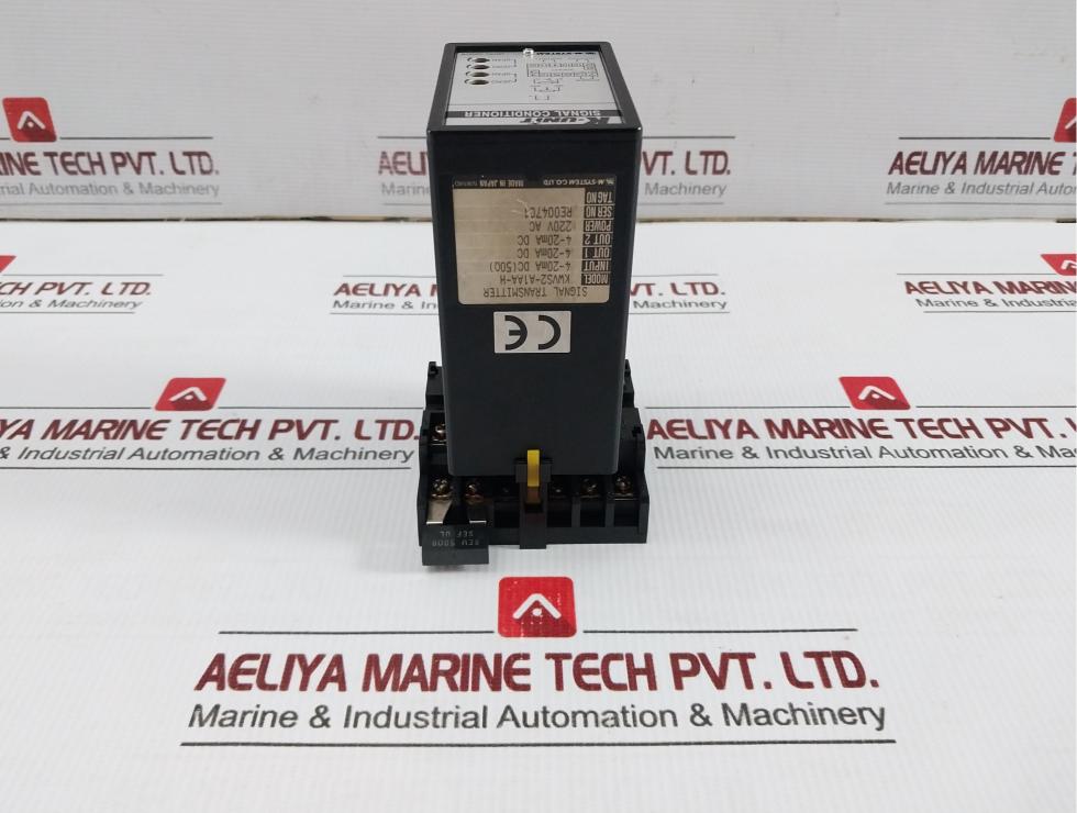 M-system 220Vac Signal Transmitter W/ Socket Base Kwvs2-a1Aa-h