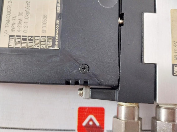 M-system Hvpn-7A1 2-wire I/P Transducer Mb-01/P7 4-20Ma Dc, 0.2-1.0 Kgf/Cm2