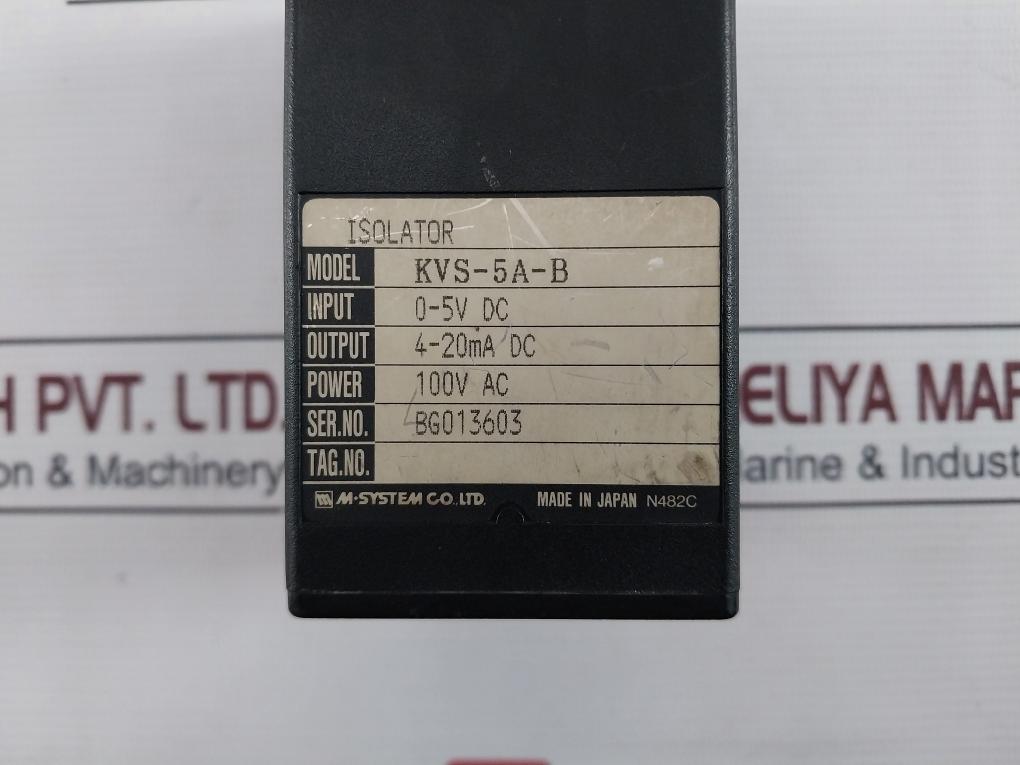 M-system Kvs-5A-b Signal Conditioner 0-5V Dc