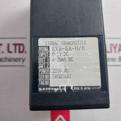 M-system Kvs-5A-h/K Signal Conditioner 0-5V Dc 220V Ac