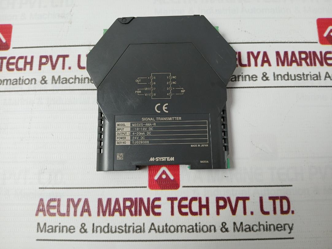 M-system M3Svs-4Wa-r Signal Transmitter 4-20Ma Dc 24V Dc N4359A