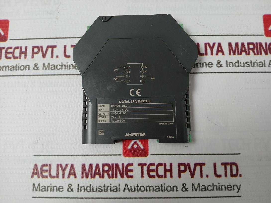 M-system M3Svs-4Wa-r Signal Transmitter 4-20Ma Dc 24V Dc N4359A