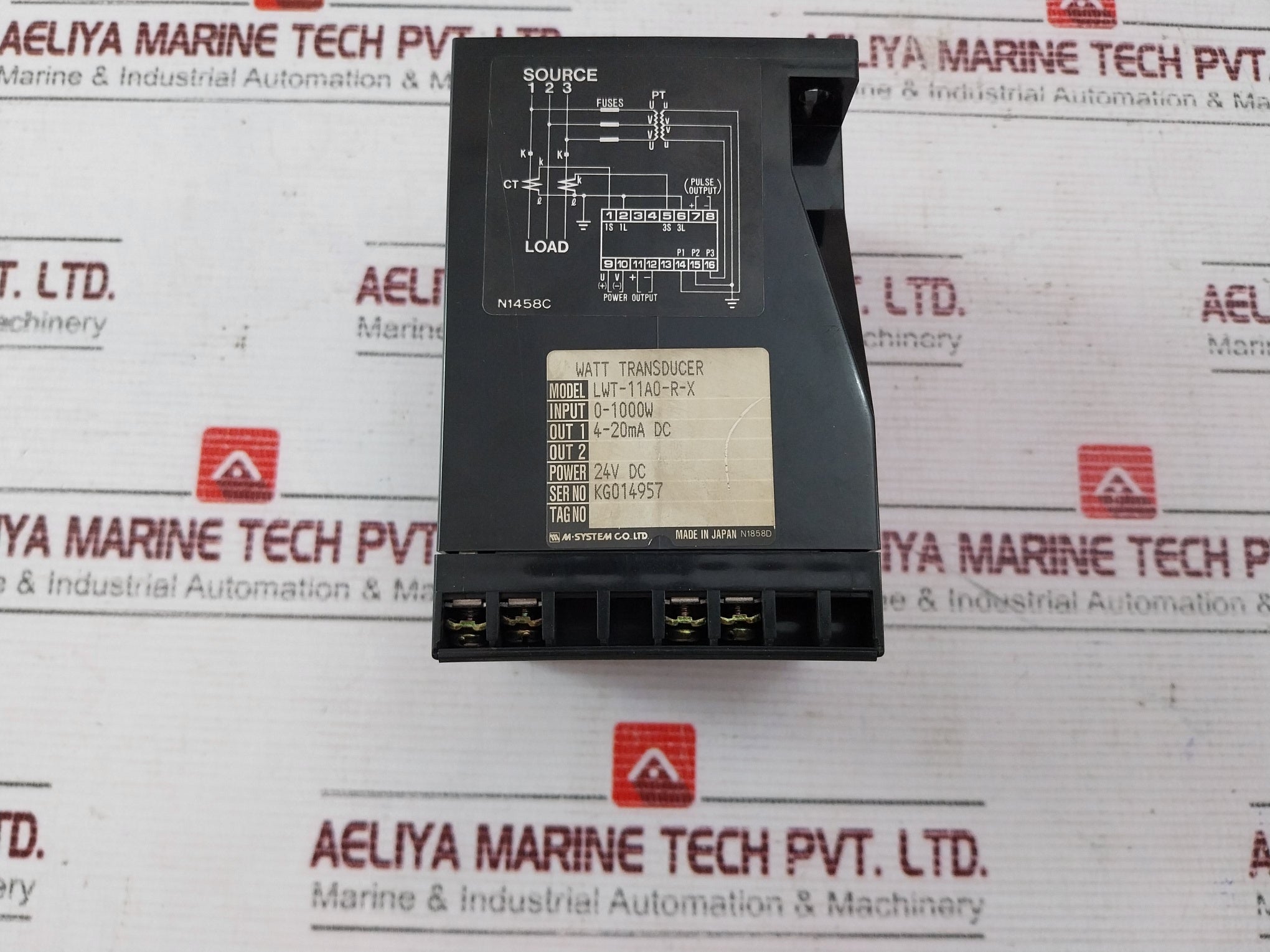 M-system Lwt-11A0-r-x Watt Transducer 0-1000W