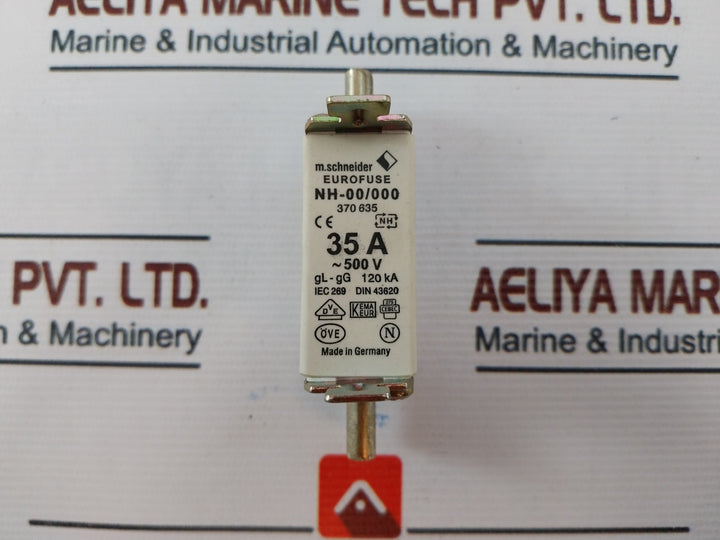 M.Schneider Nh-00/000 Eurofuse Gl-gg 35A 500V Iec 269
