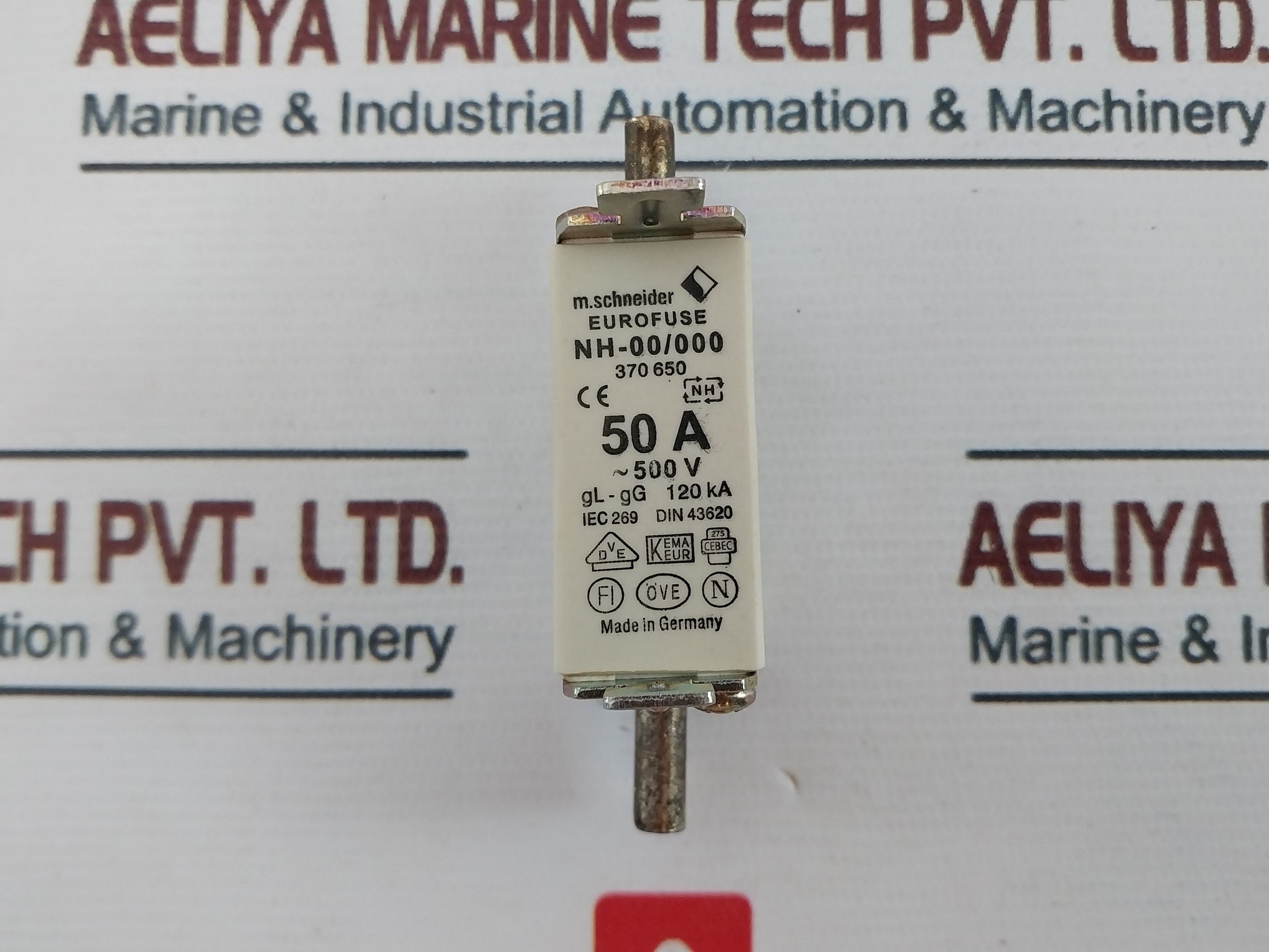 M.Schneider Nh-00/000 Eurofuse Gl-gg 50A Iec 269 Din 43620