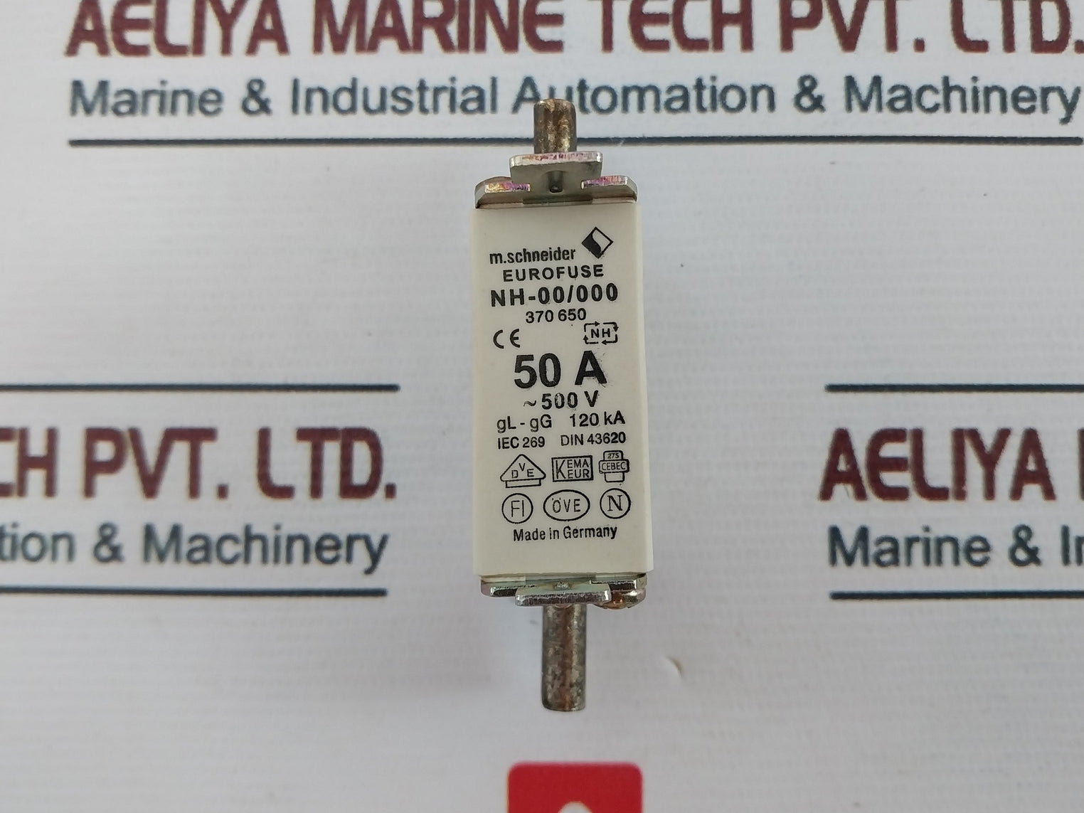 M.Schneider Nh-00/000 Eurofuse Gl-gg 50A Iec 269 Din 43620