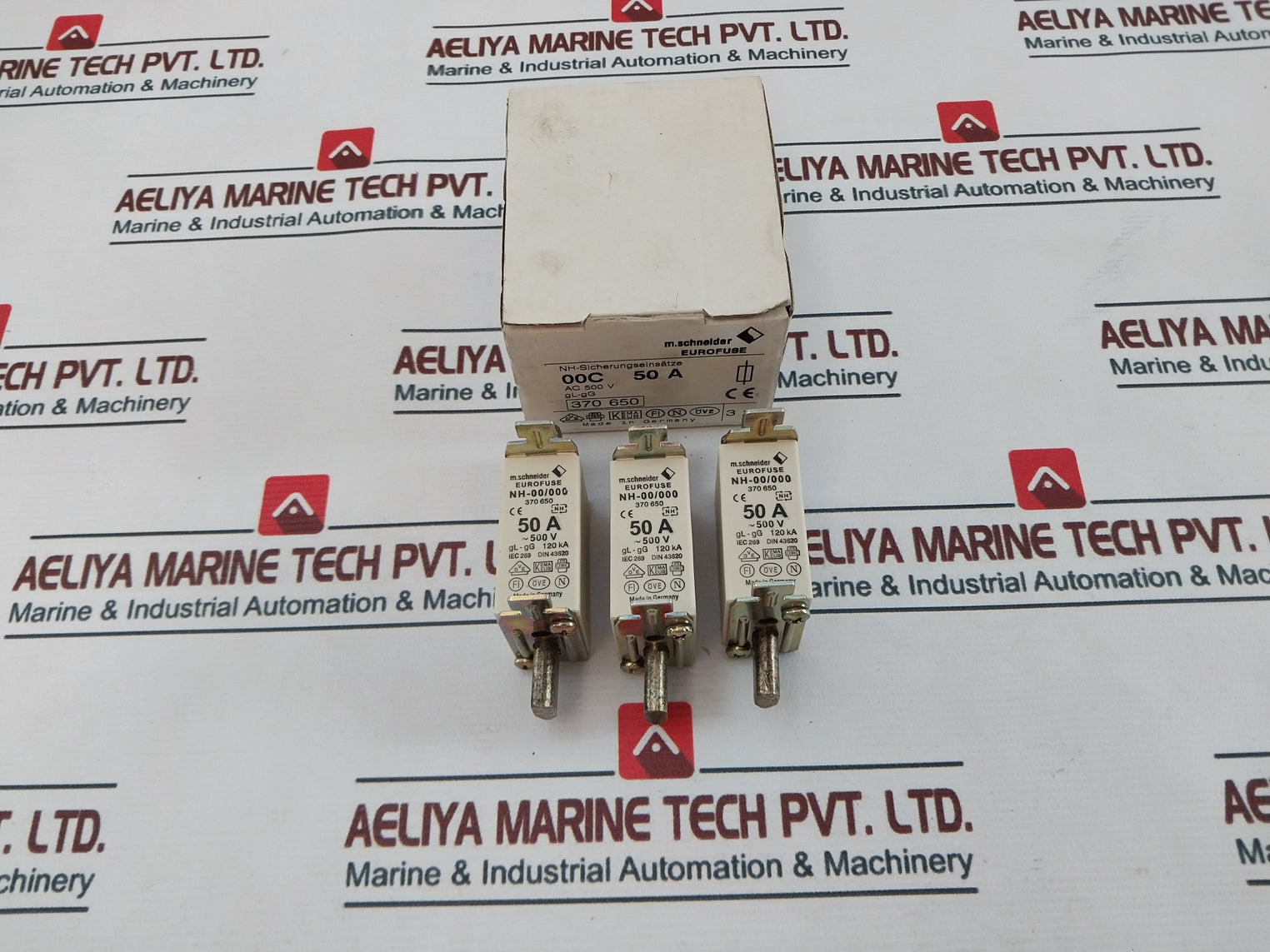 M.Schneider Nh-00/000 Eurofuse Gl-gg 50A Iec 269 Din 43620
