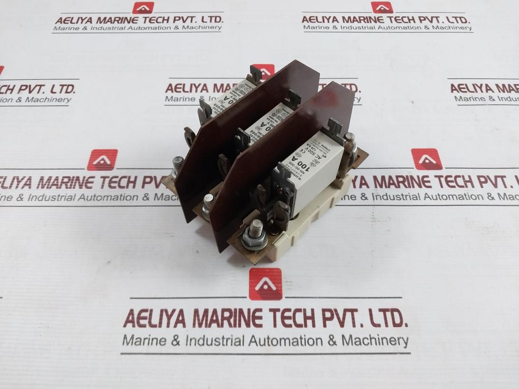 M.Schneider Nh-00/000 Eurofuse Holder W/ Fuses Gl-gg 120Ka Ac500V Vde0636/2