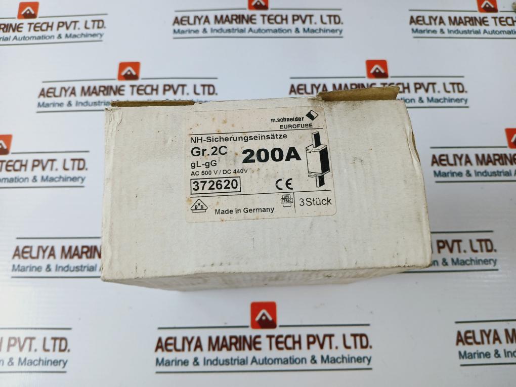 M.Schneider Nh-2 372620 Nh Fuse Link 200A Gl-gg 120 Ka