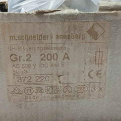 M.Schneider Nh-2 Fuse Links Gl-gg 120 Ka 500V 200A