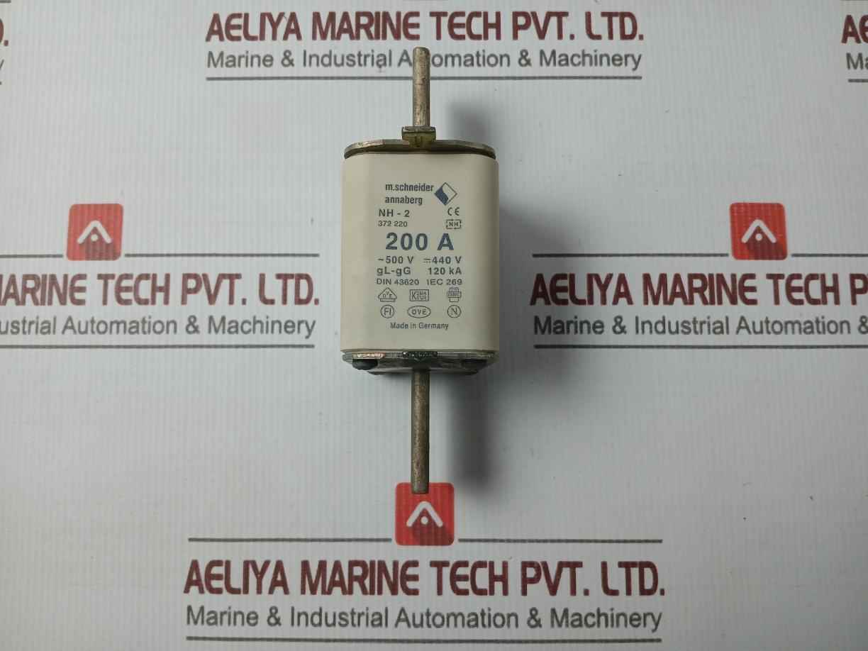 M.Schneider Nh-2 Fuse Links Gl-gg 120 Ka 500V 200A