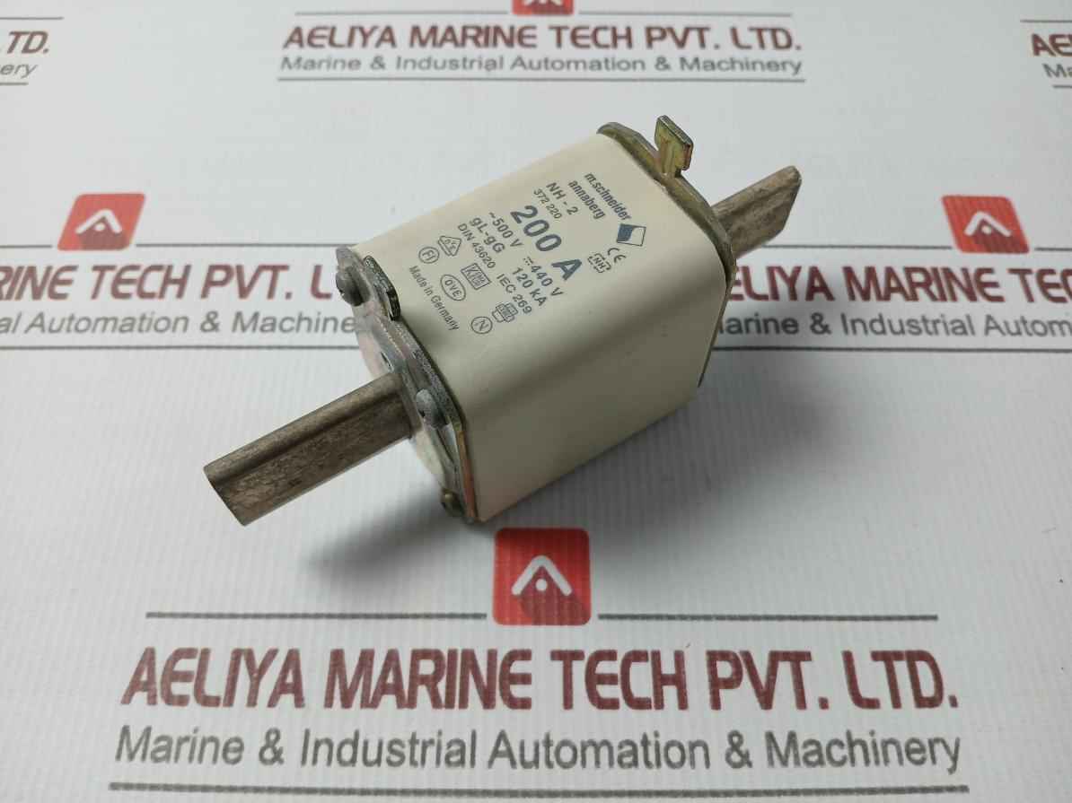 M.Schneider Nh-2 Fuse Links Gl-gg 120 Ka 500V 200A