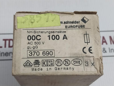 M.Schneider Nh-00 Fuse Link 500V/100A