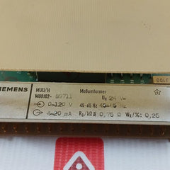 M08102-b9711 Siemens Mebumformer/Measuring Transceiver 0-120V 45-65 Hz