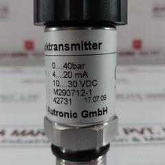 M290712-1 Cmr Autronic 0-40Bar 10-30Vdc Pressure Transmitter