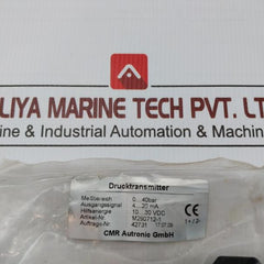 M290712-1 Cmr Autronic 0-40Bar 10-30Vdc Pressure Transmitter