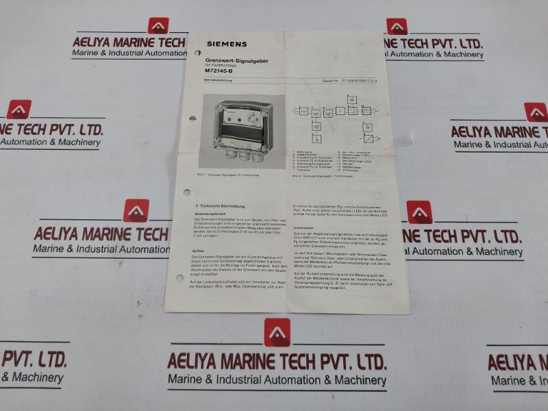 M72145-b1100 Siemens Signal Device