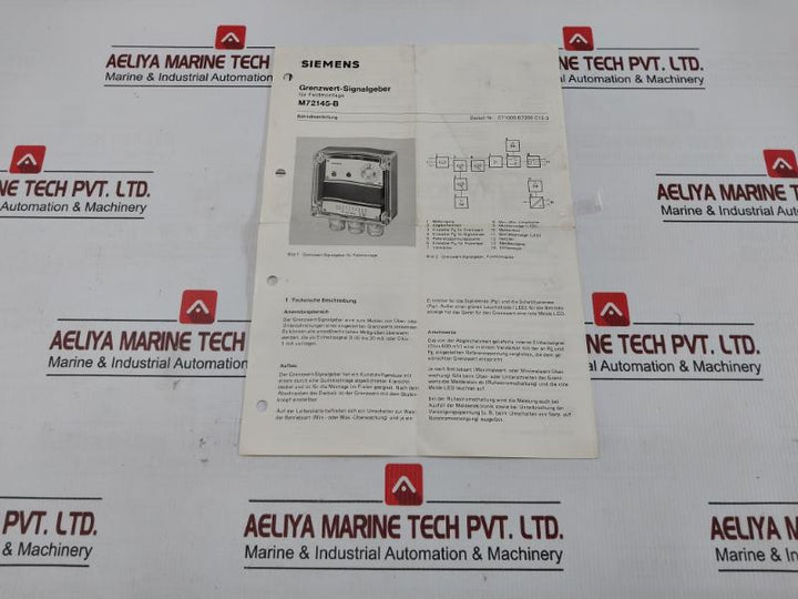 M72145-b1100 Siemens Signal Device