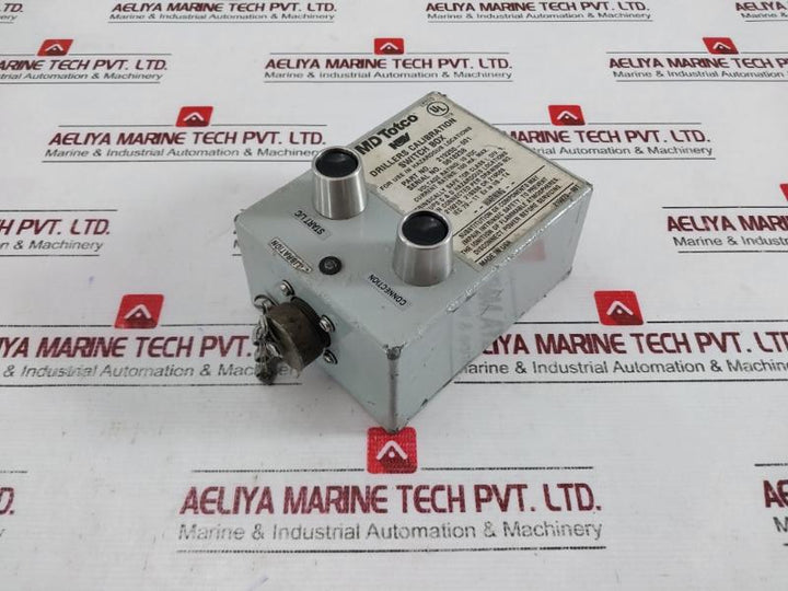 M/D Totco 219255-001 Drillers Calibration Switch Box With Led 10Vdc