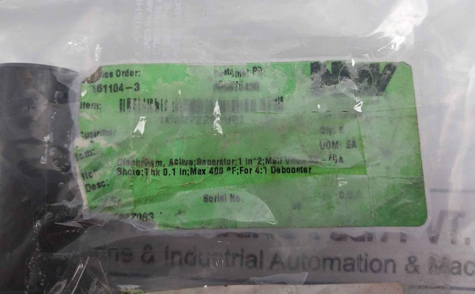 M/D Totco E100332A Active Diaphragm Separator For 4:1 Debooster