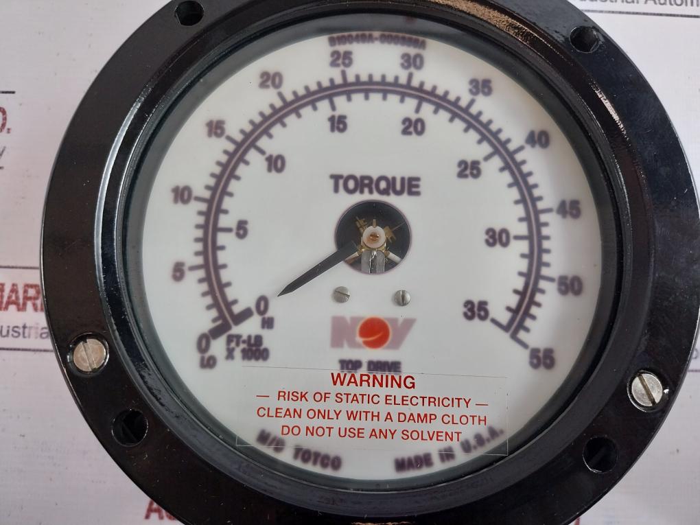 M/D Totco Ght103A-000356A Analogue Torque Meter 1-10 Vdc