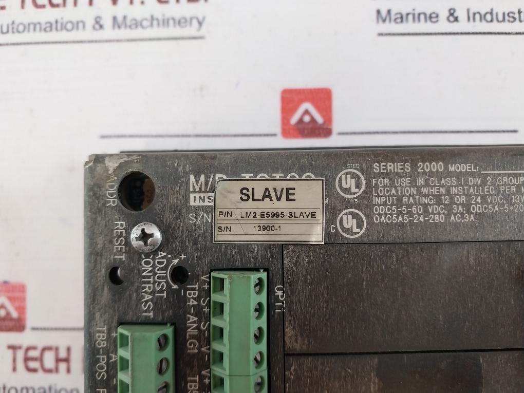 M/D Totco Lm2-e5995-slave Series 2000 Display Panel 220877-003/91-xx