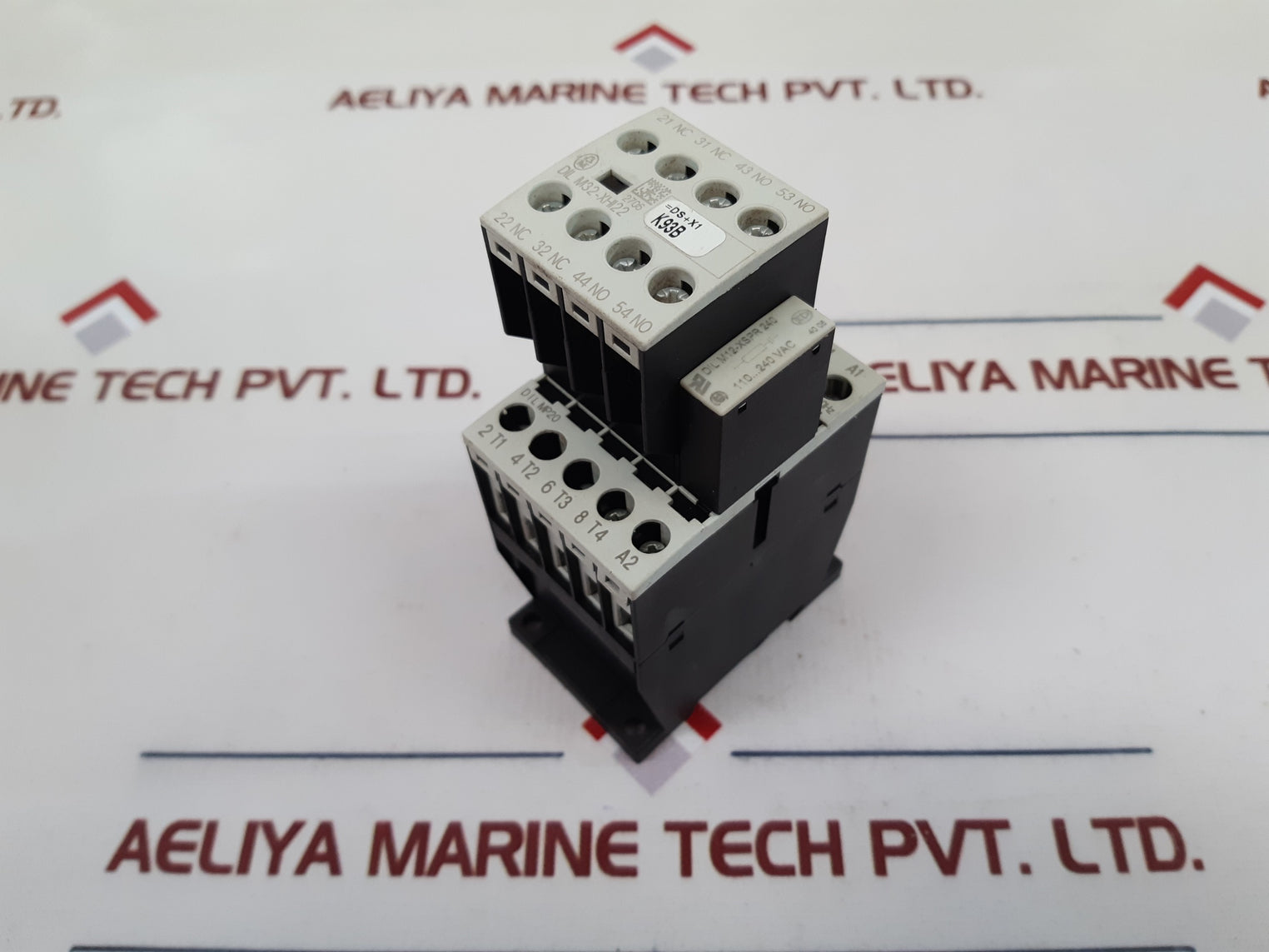 Moeller Dil M32-xhi22 Contactor With Auxiliary Block Dil Mp20, Dil M12-xspr 240