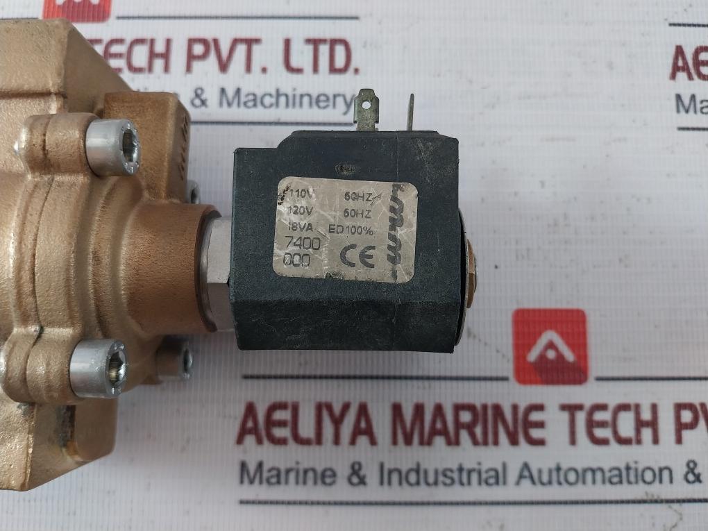 M&M 7400 Solenoid Valve Coil 110V 50Hz 18Va E3.50 60Hz Ed100%