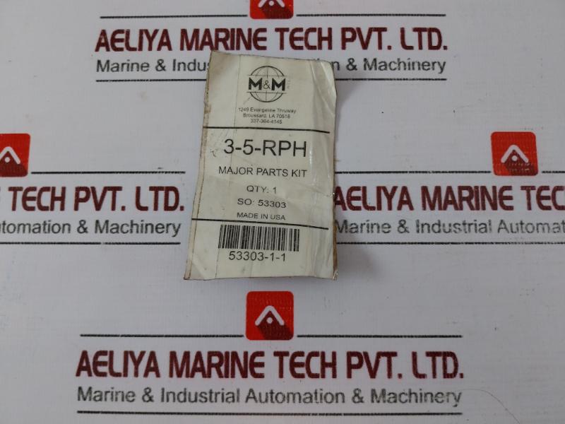 M & M 0156114 3-5-cxh Major Repair Parts Kit
