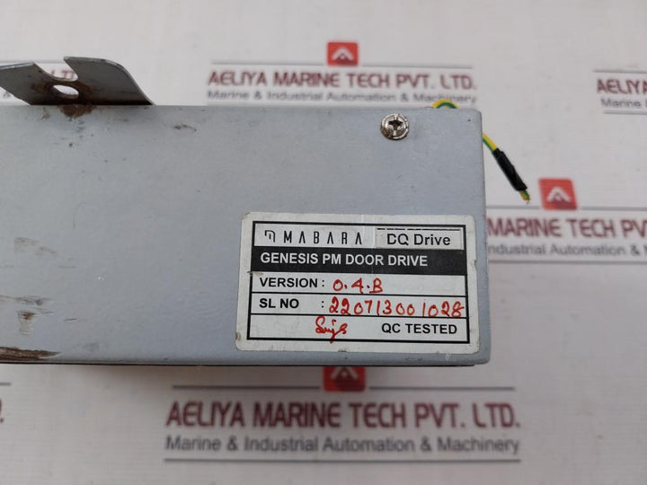 Mabara Dq Genesis Pm Door Drive Ver 0.4.B 220 Vac