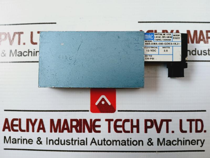 Mac 48B-ama-000-gdk0-1Kj= Single Solenoid Piloted Valve