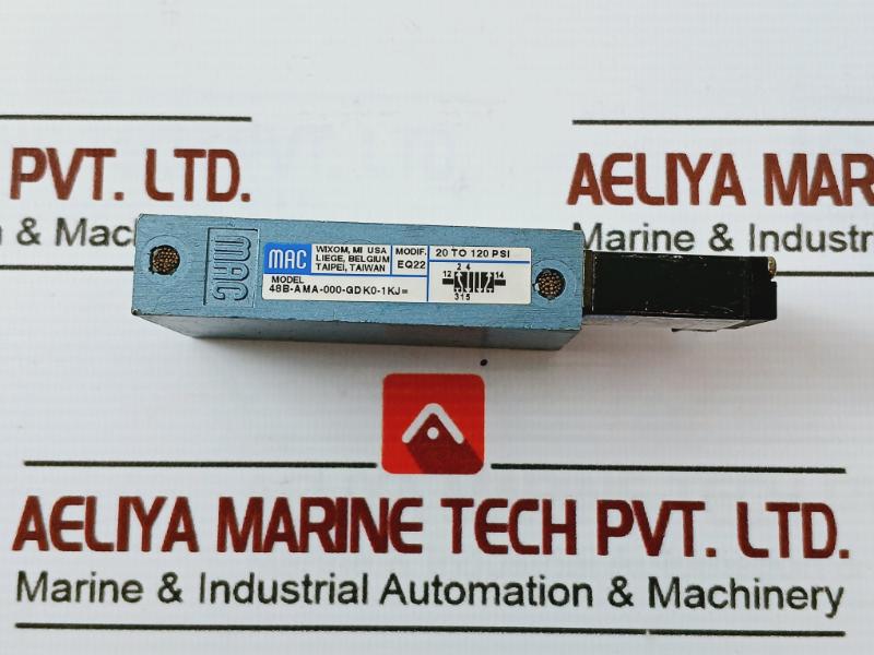 Mac 48B-ama-000-gdk0-1Kj= Single Solenoid Piloted Valve